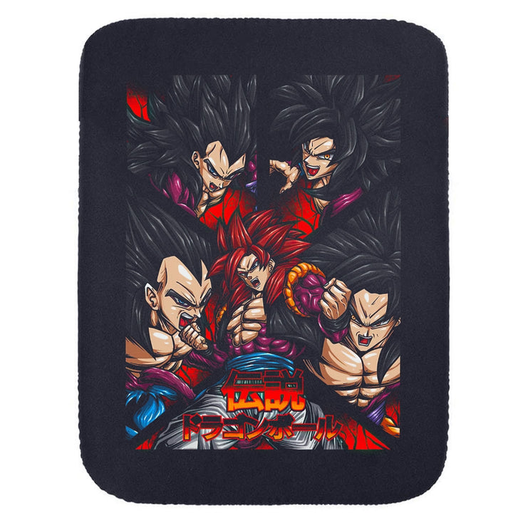 Printed Neoprene Reversible Laptop & Tablet Sleeve - Anime Legendary DS84