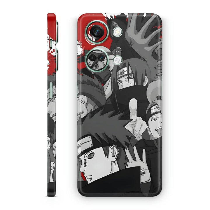 Mobile Skin Wrap - Anime Akatsuki Black Red Design