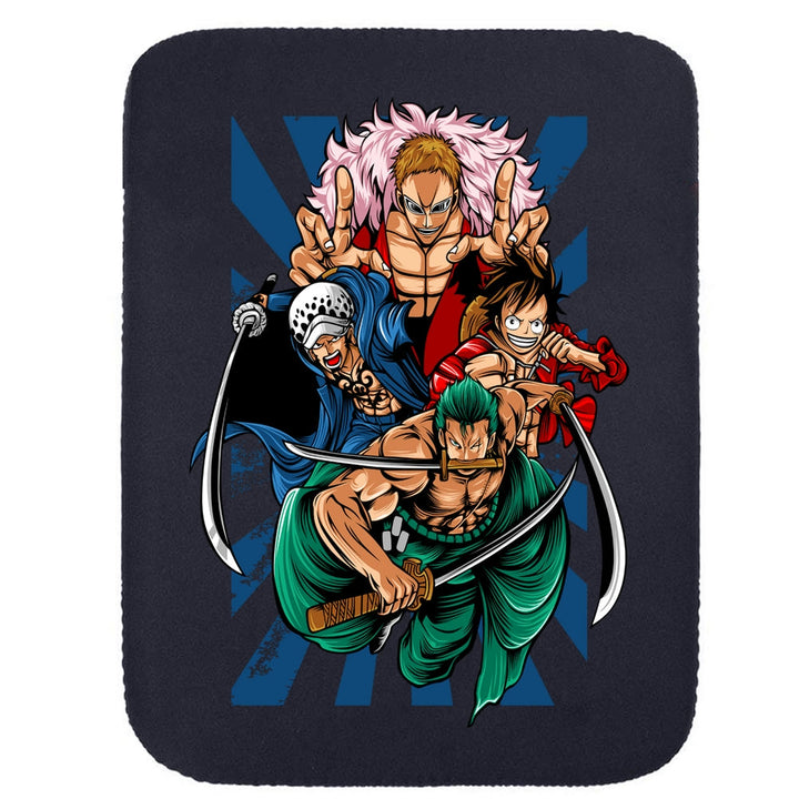 Printed Neoprene Reversible Laptop & Tablet Sleeve - Anime Action DS16