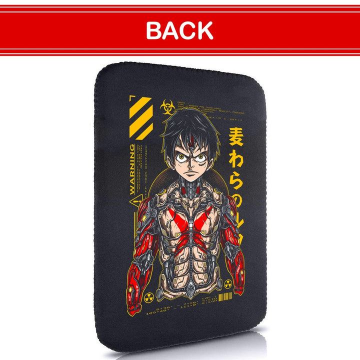 Printed Neoprene Reversible Laptop & Tablet Sleeve - Anime One Piece Trilogy (1)