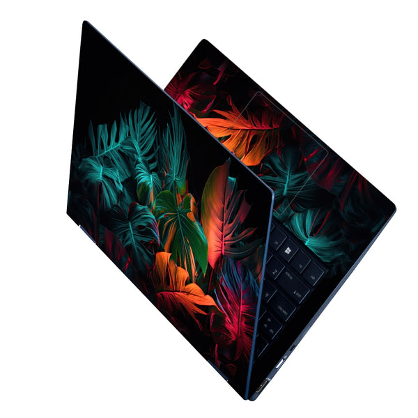 Laptop Skin - Creative Fluorescent Color Leaves