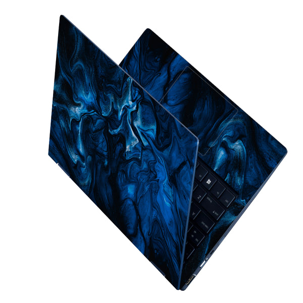 Laptop Skin - Blue Watercoloe Art