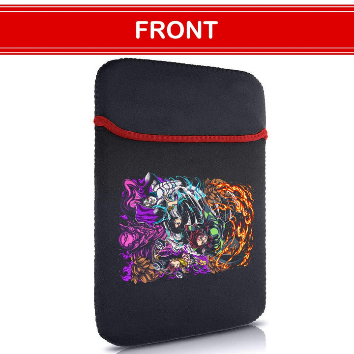 Printed Neoprene Reversible Laptop & Tablet Sleeve - Anime Legendary DS42