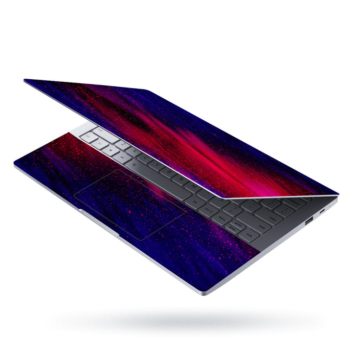 Laptop Skin - Red Particles on Blue