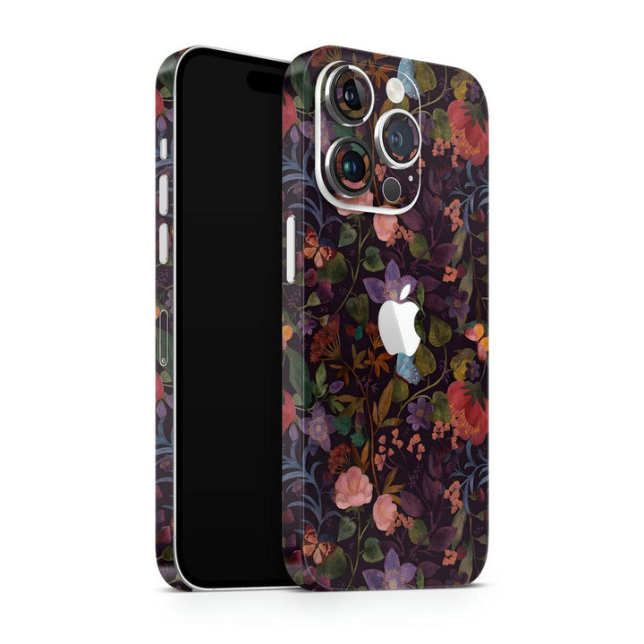 Mobile Skin Wrap - Dark Floral Art