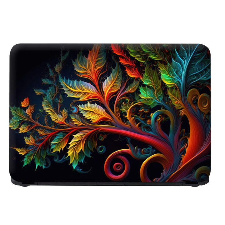 Laptop Skin - Colorful Painting of a Tree Spiral Design