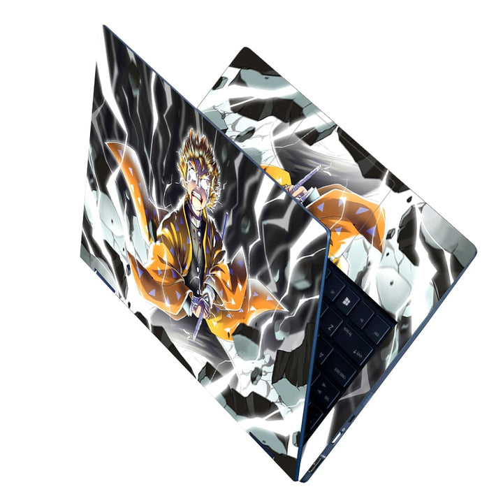 Laptop Skin - Zenitsu Agatsuma Cool Demon Slayer