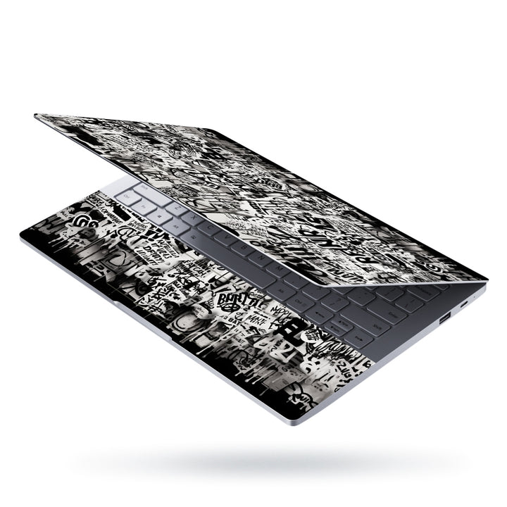 Laptop Skin - Wall Covered Graffiti With Word