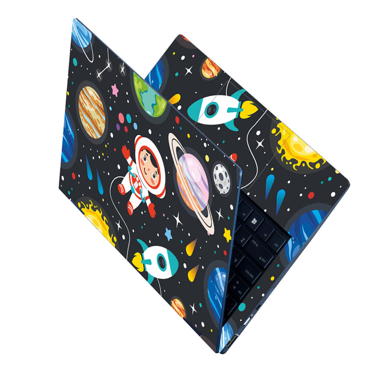 Laptop Skin - Child Astronaut With Space Symbols