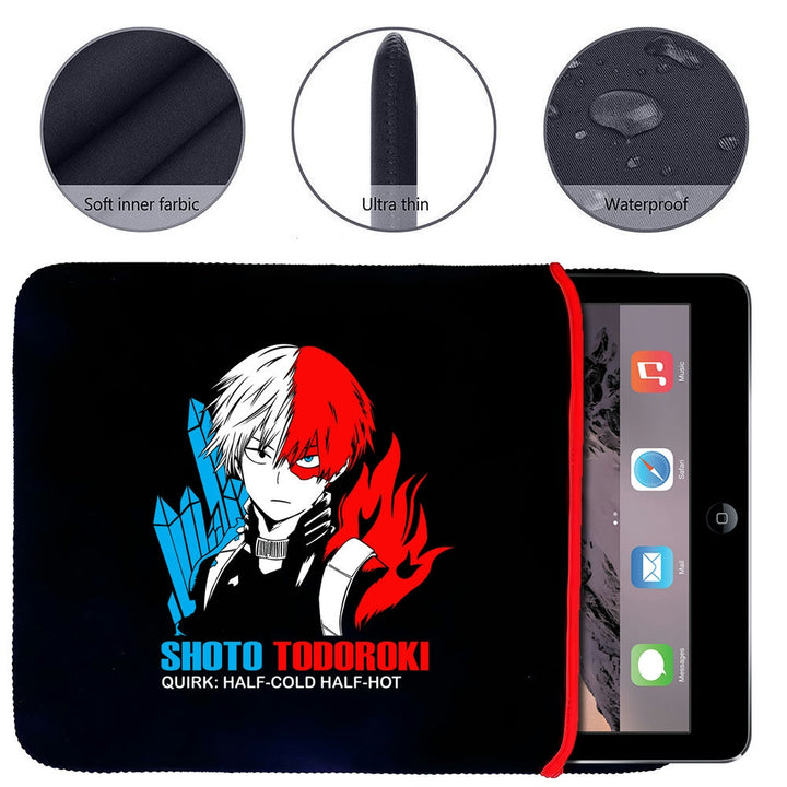 Printed Neoprene Reversible Laptop & Tablet Sleeve - Anime My Hero Academia DS04