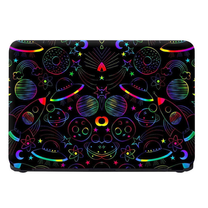 Laptop Skin - Neon Space Planet