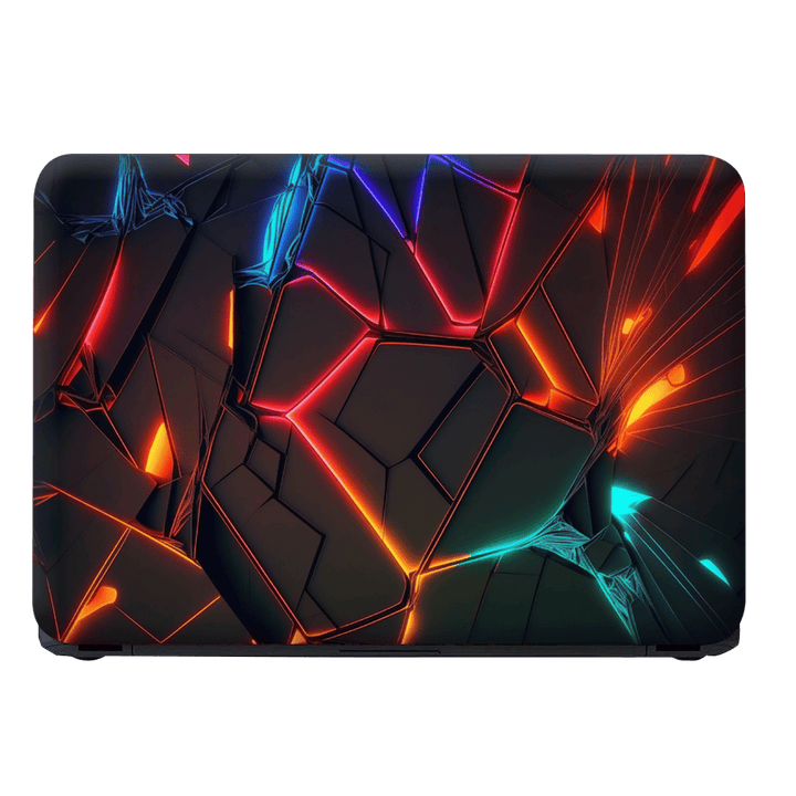 Laptop Skin - Neon Particles Shapes