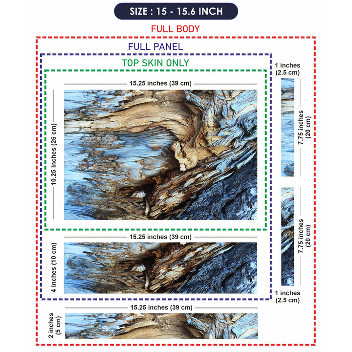 Laptop Skin - Broken Tree Wood