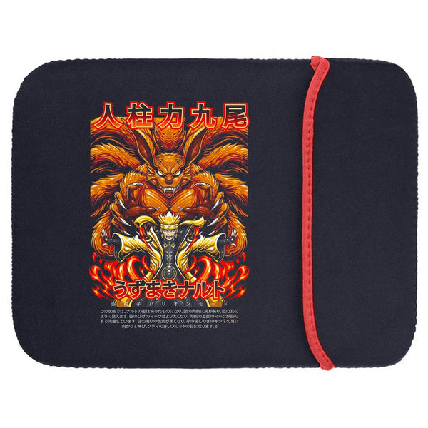 Printed Neoprene Reversible Laptop & Tablet Sleeve - Anime Legendary DS65