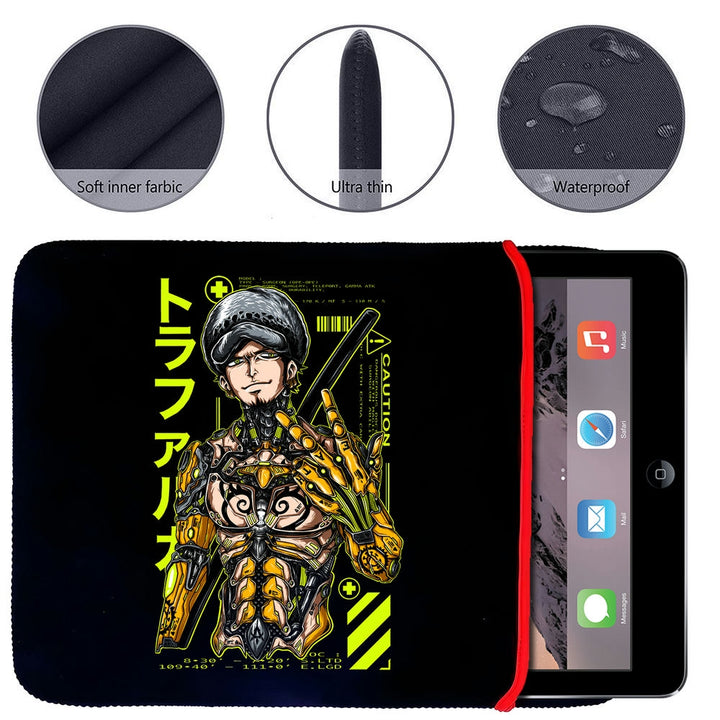 Printed Neoprene Reversible Laptop & Tablet Sleeve - Anime One Piece Trilogy (2)