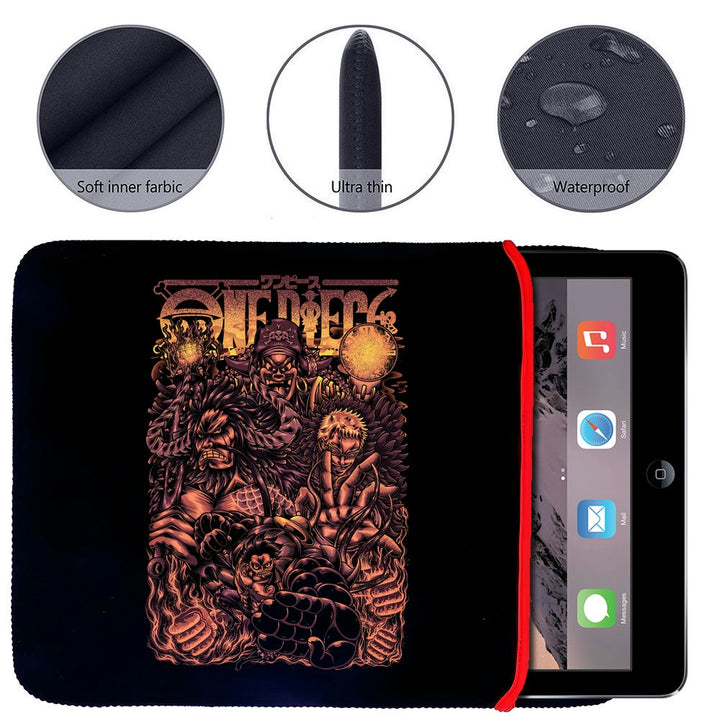 Printed Neoprene Reversible Laptop & Tablet Sleeve - Anime Legendary DS13