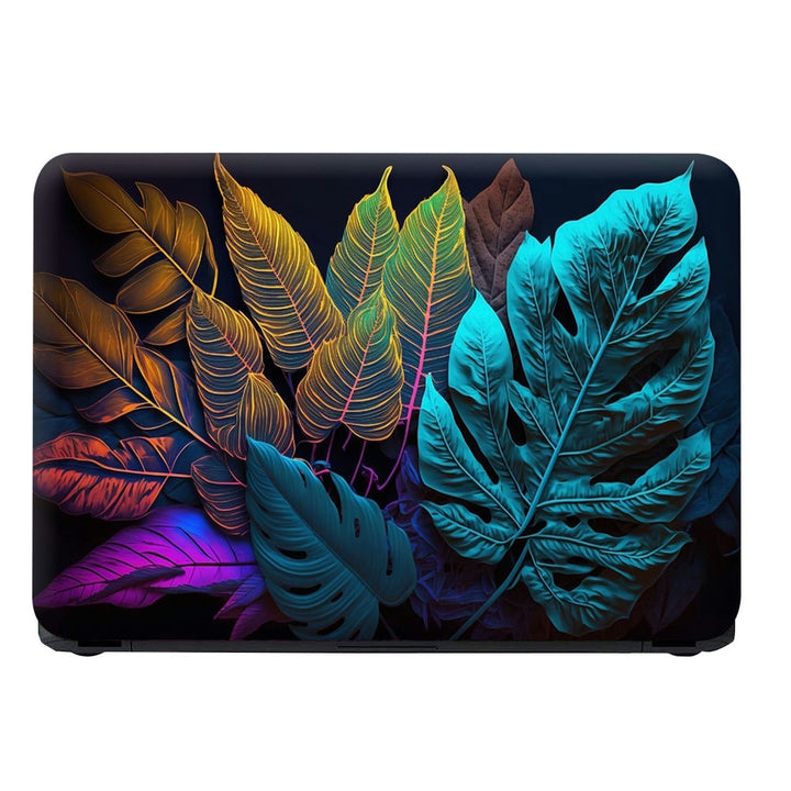 Laptop Skin - Creative Fluorescent Color Tropical Leaves