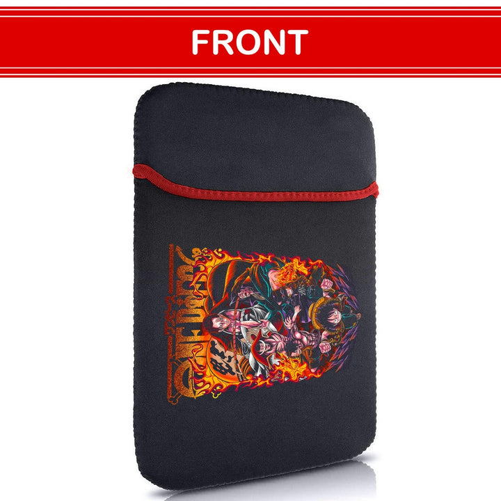 Printed Neoprene Reversible Laptop & Tablet Sleeve - Anime Legendary DS17