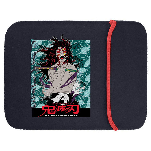 Printed Neoprene Reversible Laptop & Tablet Sleeve - Anime Demon Slayer Kimetsu No Yaiba DS15