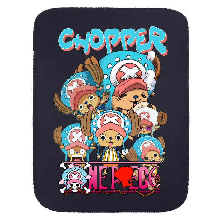 Printed Neoprene Reversible Laptop & Tablet Sleeve - One Piece Chopper DS2