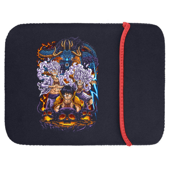 Printed Neoprene Reversible Laptop & Tablet Sleeve - Anime Legendary DS28