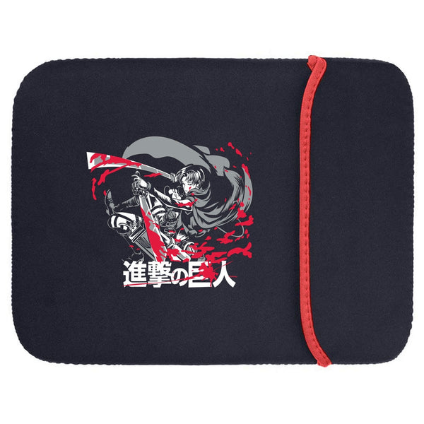 Printed Neoprene Reversible Laptop & Tablet Sleeve - Anime Attack on Titan DS01