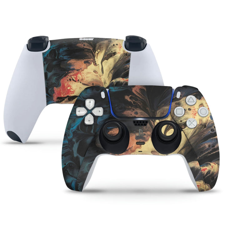 PS5 Controller Skin - Centre Cream Watrecolor Stroke