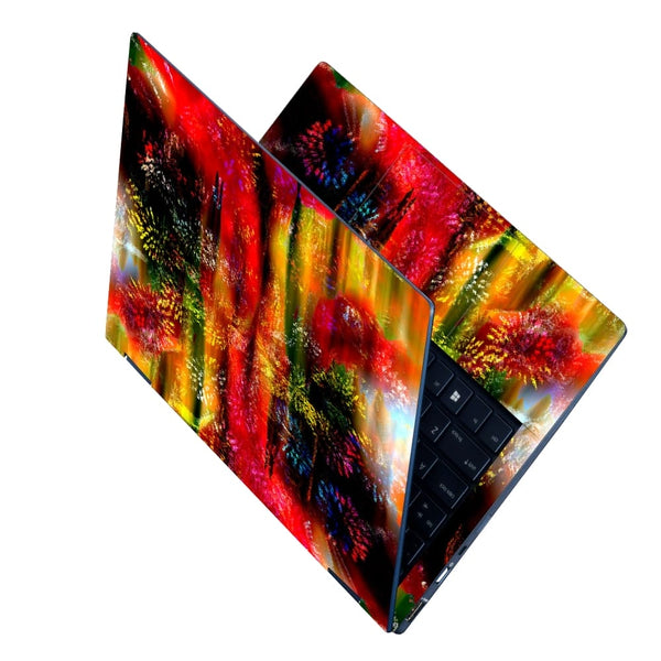 Laptop Skin - Red Yellow Shaded Graffiti