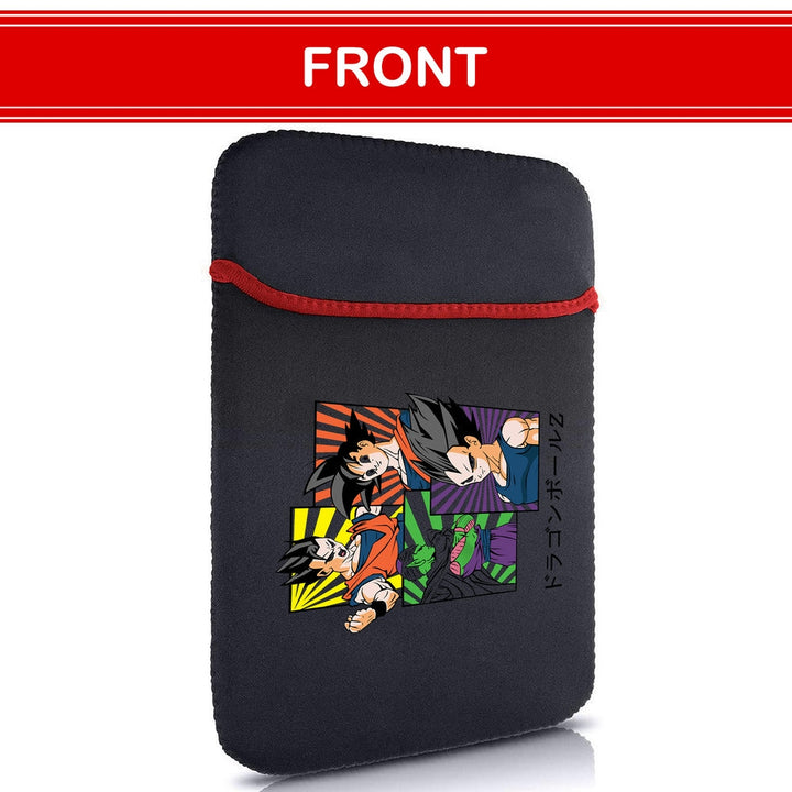 Printed Neoprene Reversible Laptop & Tablet Sleeve - Anime Dragon Ball DS22