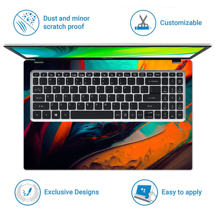 Laptop Skin - Abstract Painting Color Texture