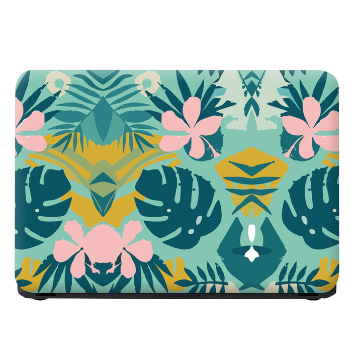 Laptop Skin - Dark Blue Leaf