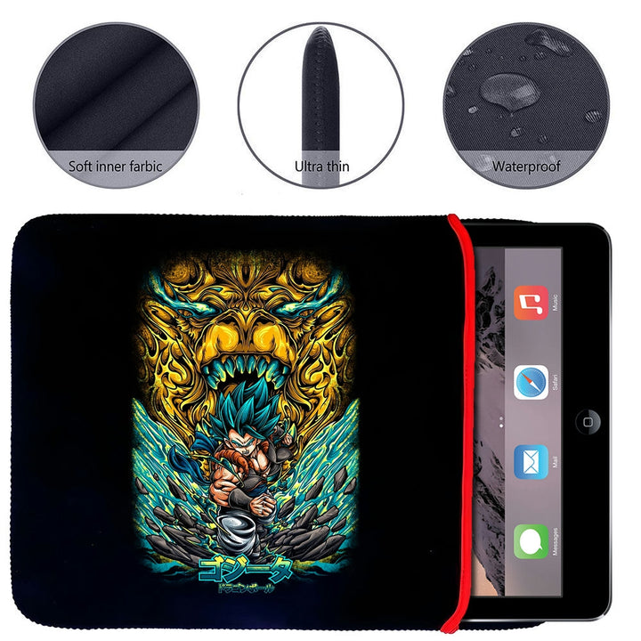 Printed Neoprene Reversible Laptop & Tablet Sleeve - Anime Legendary DS83