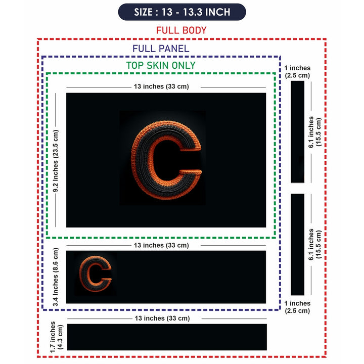 Laptop Skin - C Tweed Material