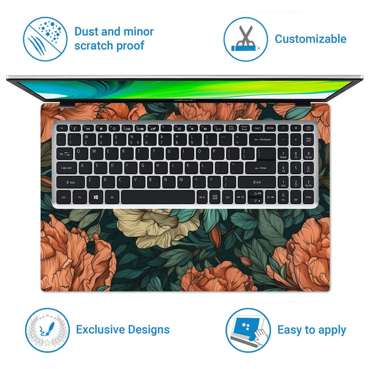 Laptop Skin - Garden Filled With Colorful Flowers