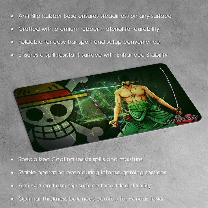 Anti-Slip Desk Mat Gaming Mouse Pad - One Piece Roronoa Zoro RZ08