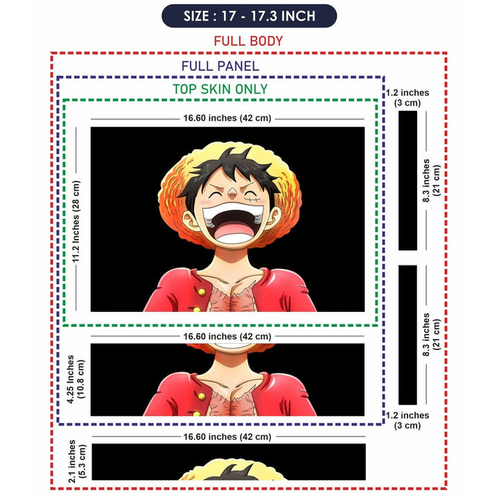 Laptop Skin - Anime Luffy Laughing