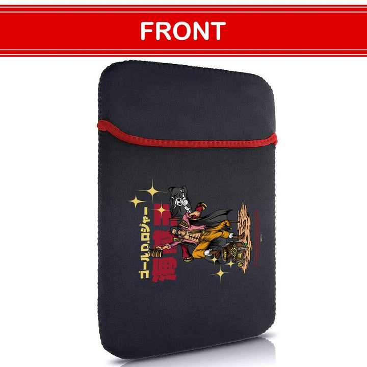 Printed Neoprene Reversible Laptop & Tablet Sleeve - One Piece Roger DS1