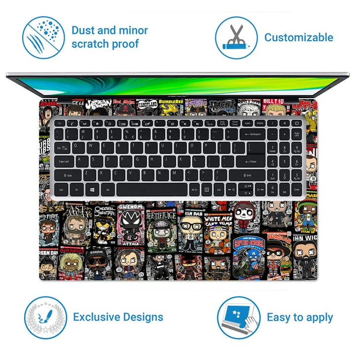 Laptop Skin - Pop Culture Sticker Bomb DS2