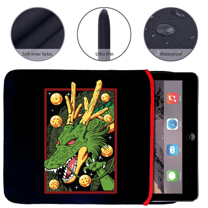 Printed Neoprene Reversible Laptop & Tablet Sleeve - Anime Dragon Ball DS23