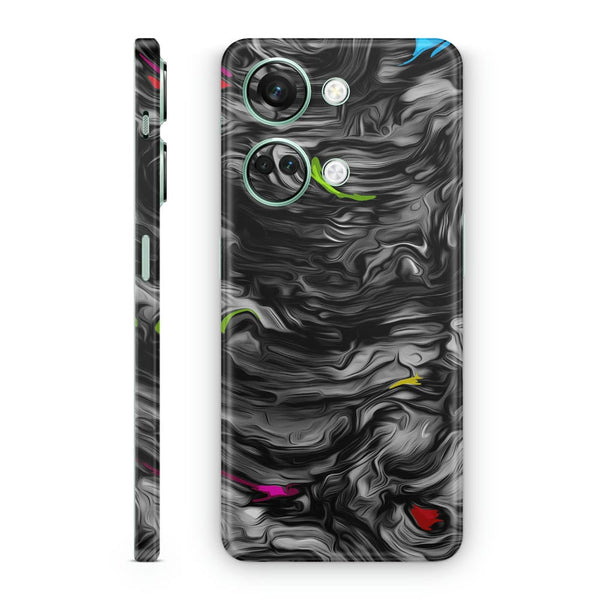 Mobile Skin Wrap - Black of Blue Design