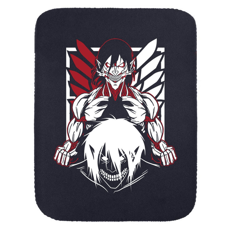 Printed Neoprene Reversible Laptop & Tablet Sleeve - Anime Attack on Titan DS08