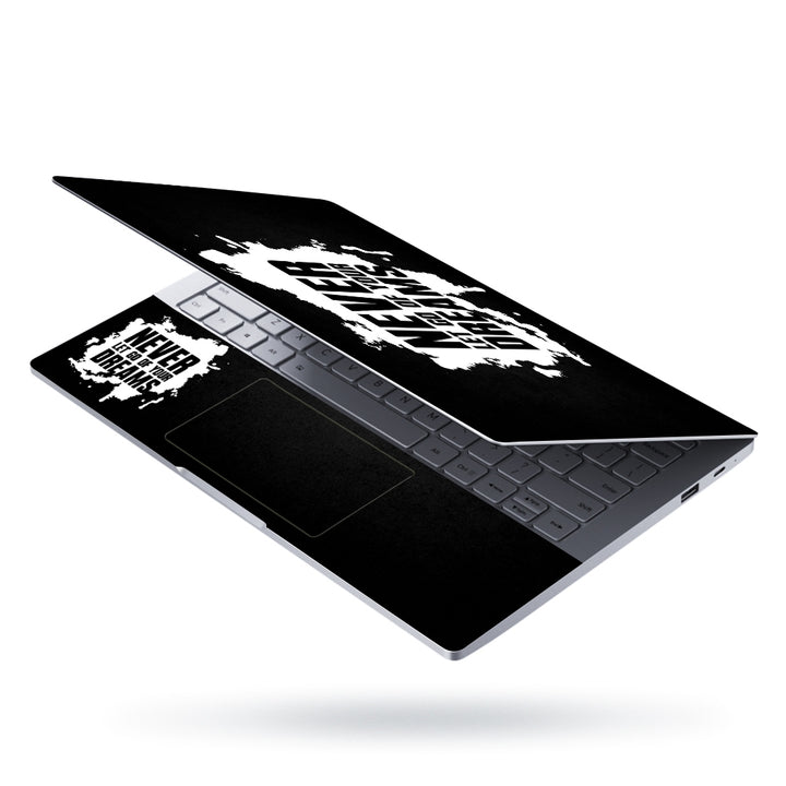 Laptop Skin - Dreams White Black