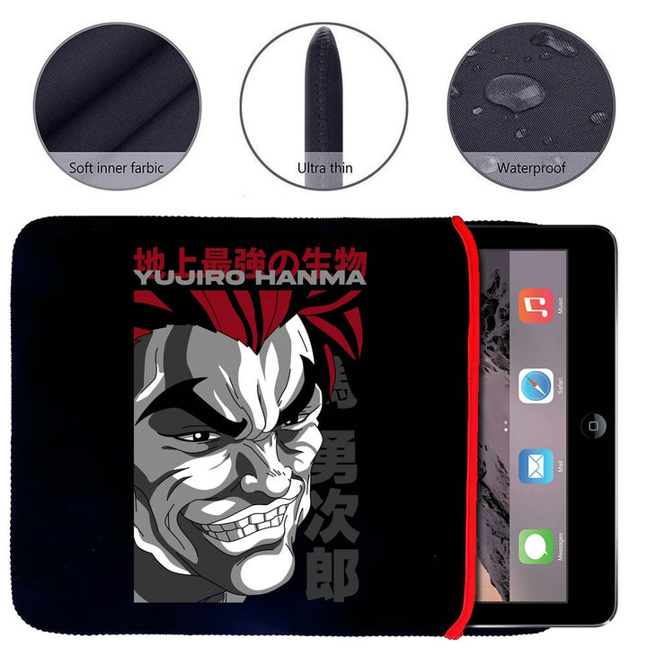 Printed Neoprene Reversible Laptop & Tablet Sleeve - Anime Legendary DS91