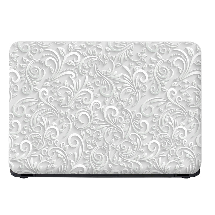 Laptop Skin - White 3D Floral