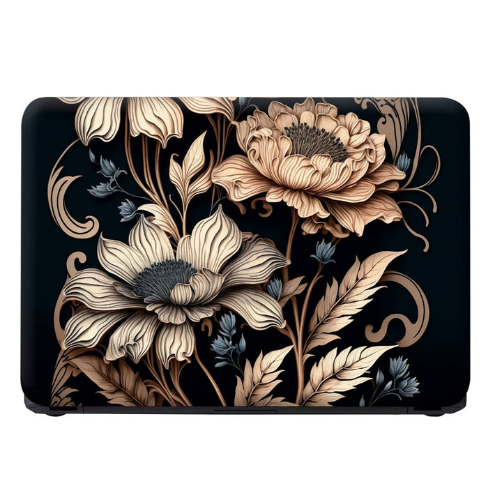 Laptop Skin - Decorative Flowers Pattern
