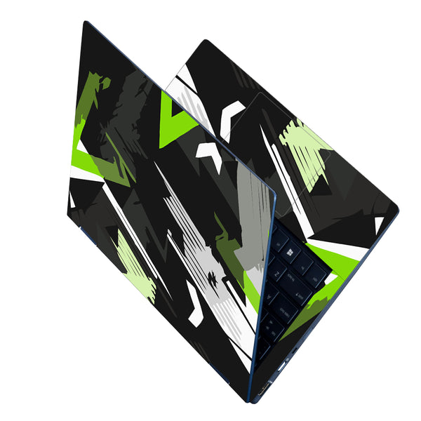 Laptop Skin - Green Black Art