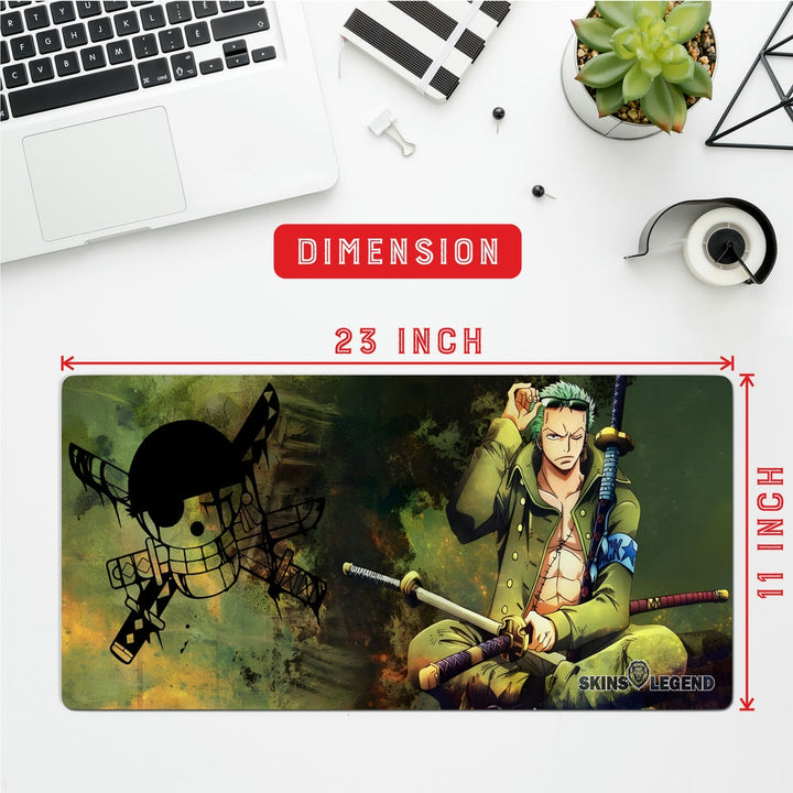 Anti-Slip Desk Mat Gaming Mouse Pad - One Piece Roronoa Zoro RZ09