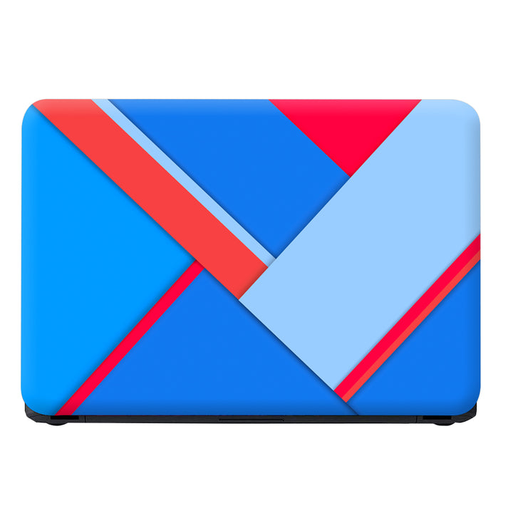 Laptop Skin - Red Blue Lines