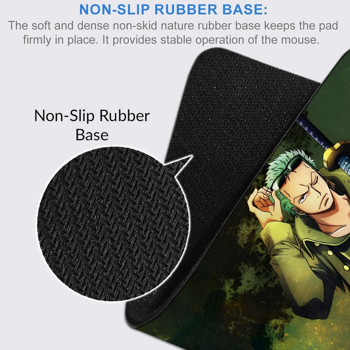 Anti-Slip Desk Mat Gaming Mouse Pad - One Piece Roronoa Zoro RZ09