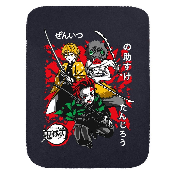 Printed Neoprene Reversible Laptop & Tablet Sleeve - Anime Demon Slayer Kimetsu No Yaiba DS19